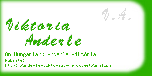 viktoria anderle business card