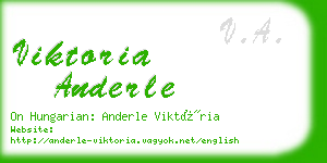 viktoria anderle business card